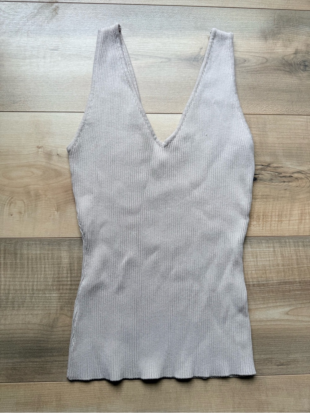 2 Workshop Republic Clothing Ribbed Tank Top - Beige & Black